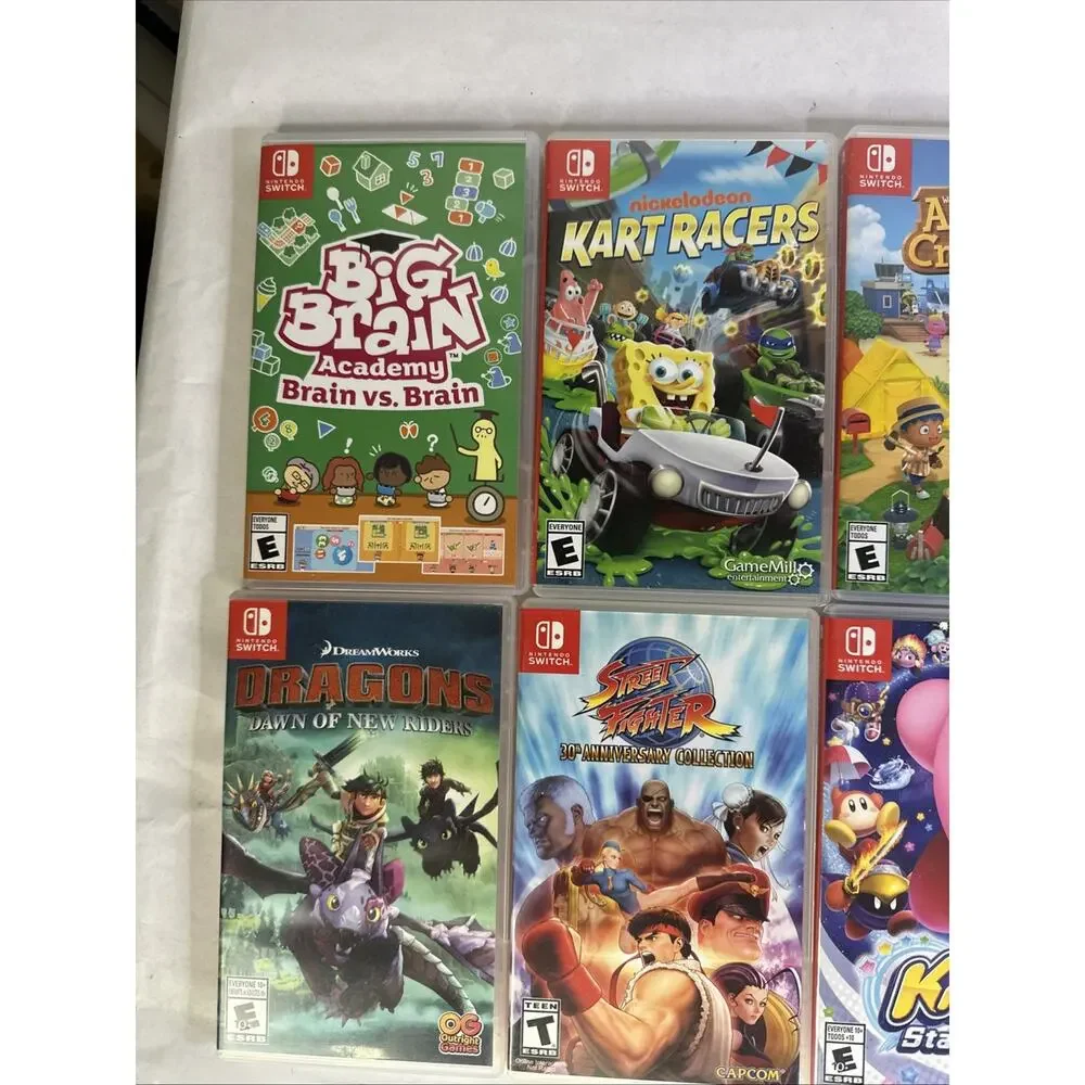 Nintendo Switch Empty Game Case Lot Of 10, NO GAMES,Lego , street fighter ET